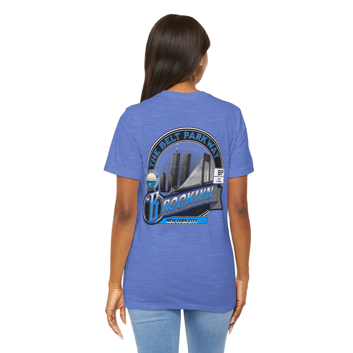 Belt Parkway Brooklyn Highway Route Unisex  Tee Shirt - Soft Blend NYC Apparel