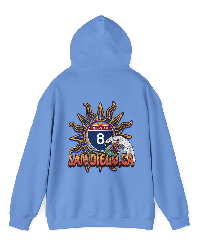 I-8, SAN DIEGO ,CA,  Hooded Sweatshirt