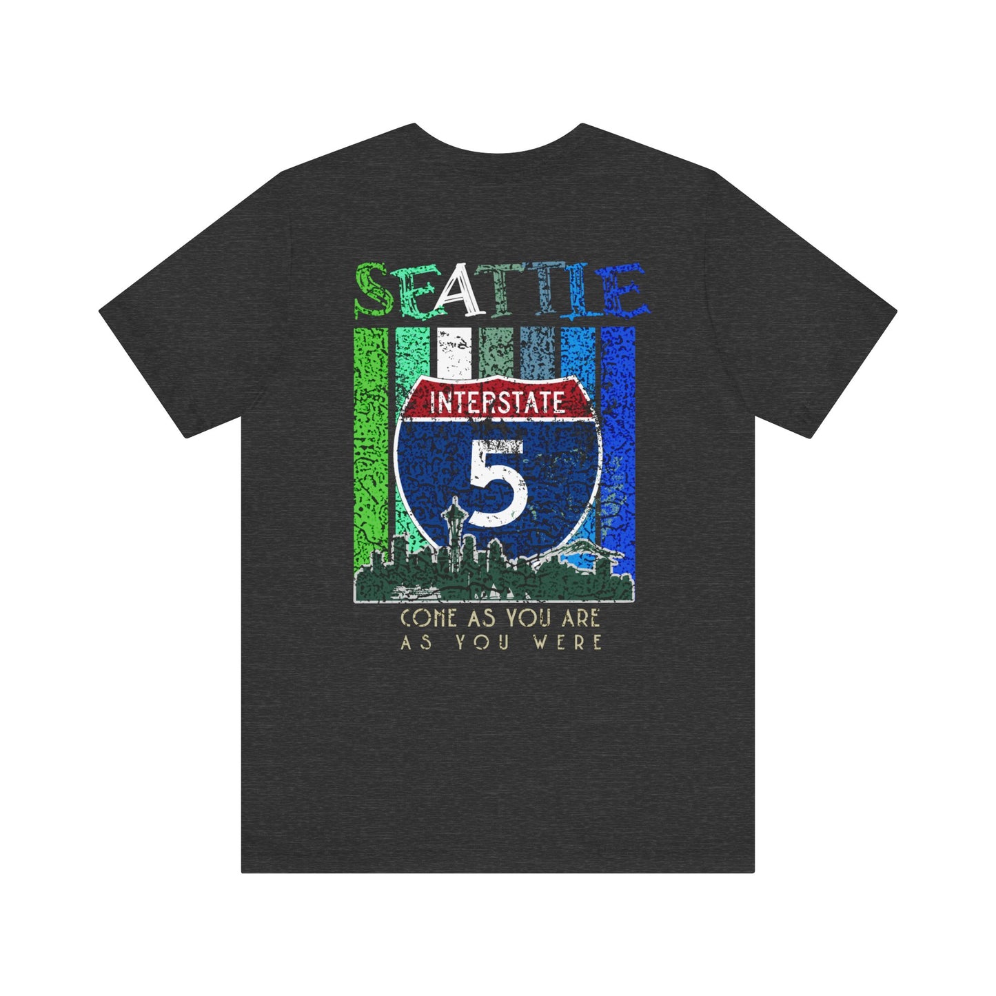 Interstate 5 Seattle Highway Route Apparel - Soft Blend Travel  Unisex Tee