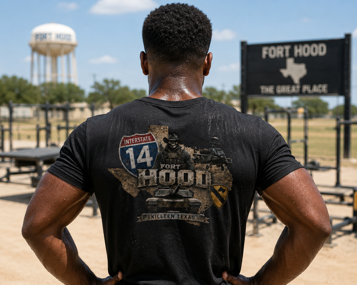 Fort Hood Interstate 14 Military Tribute Tee