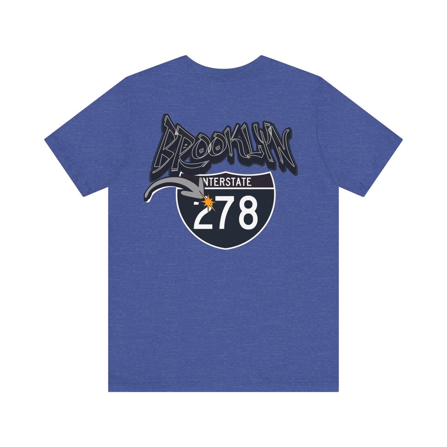 Unisex Tee - Interstate 278 Brooklyn New York Soft Blend Forgeddaboutit Design