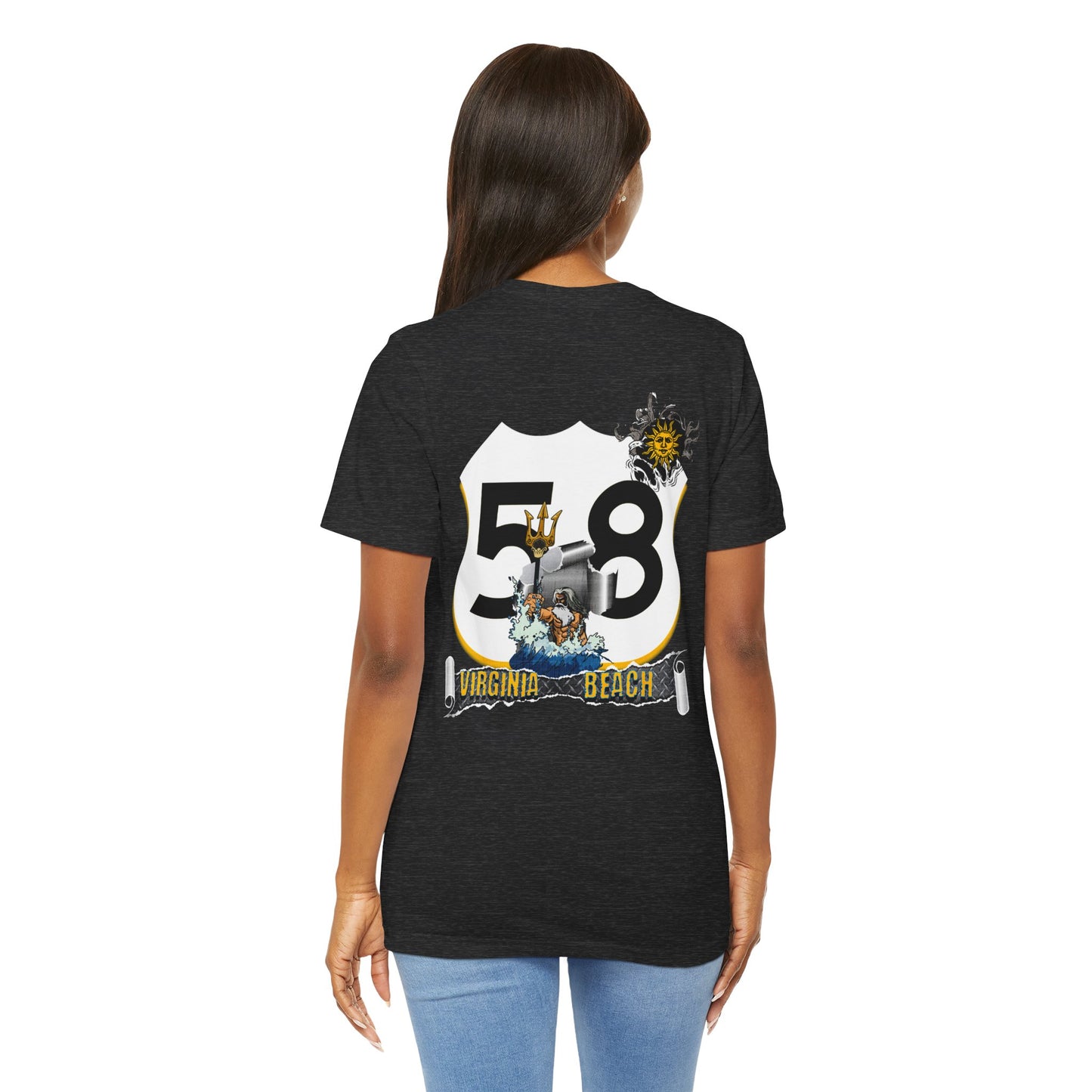 Route 58 Virginia Beach Road Trip T-Shirt