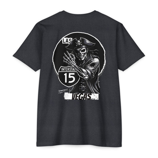 Las Vegas  Interstate 15 Silver and Black Pride Tee, The pirate has moved to the desert