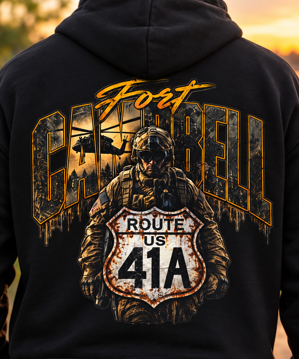 Route 41A Fort Campbell Kentucky Tennessee Sweatshirt
