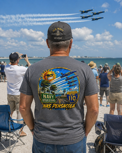 NAS Pensacola Navy Boulevard T‑Shirt Interstate 110