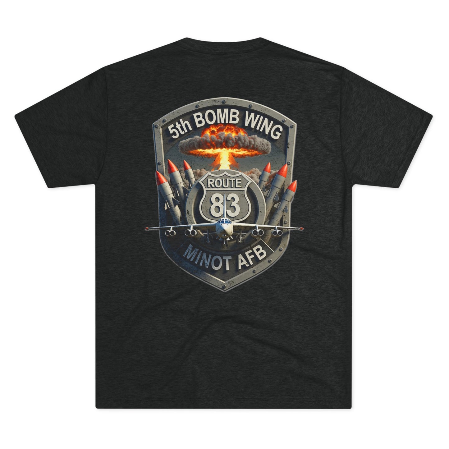 Minot Air Force Base ND Route 83 5th Bomb Wing Crew Tee