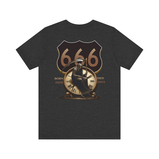 Defunct Highway 666 Grim Reaper Route Soft Blend Tee Shirt