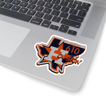 Stickers - Houston Texas Interstate 610 Astros Fan Road Trip Travel Design