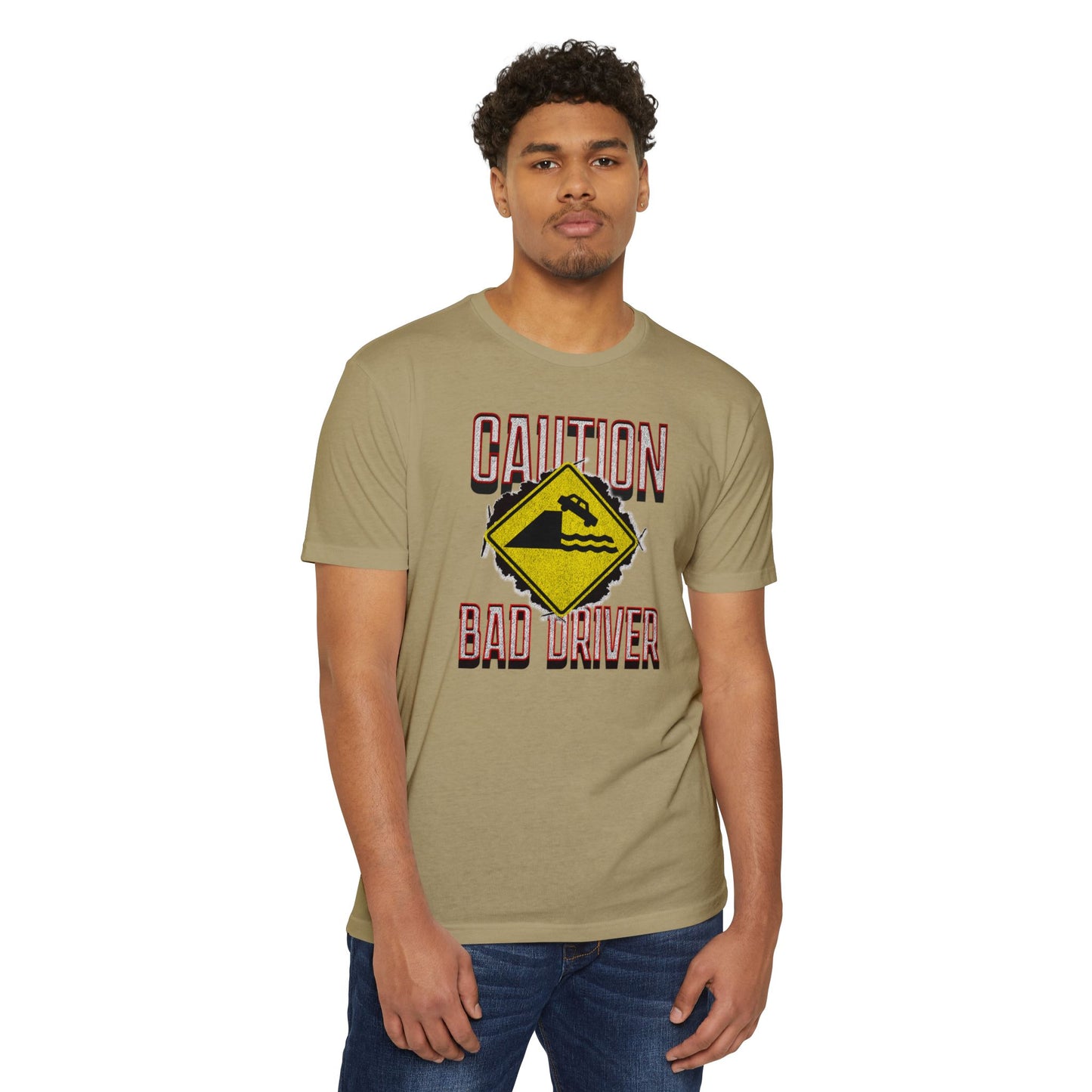 Funny Caution Bad Driver T-shirt