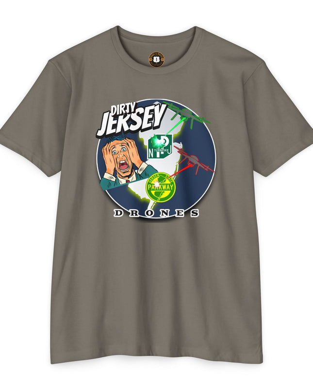 T-Shirt: Dirty Jersey Drone Panic
