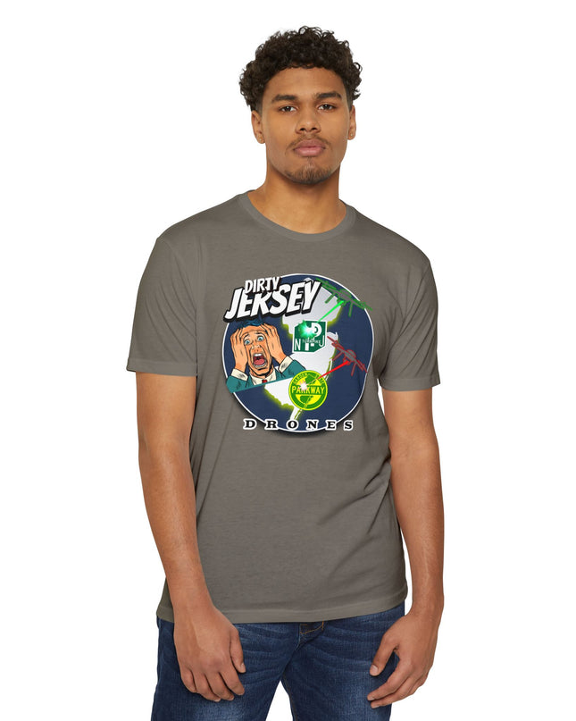 T-Shirt: Dirty Jersey Drone Panic