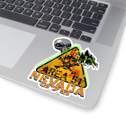 Sticker Sheet - Nevada Route 375 Area 51 Aliens Secret Base - Roads and Routes Apparel