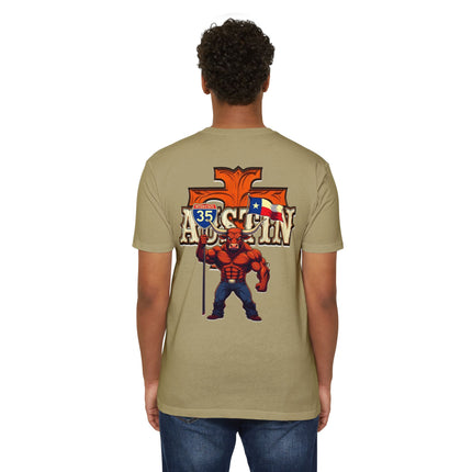 Longhorn Country T-shirt - Texas Travel Interstate 35 Design - Roads and Routes Apparel