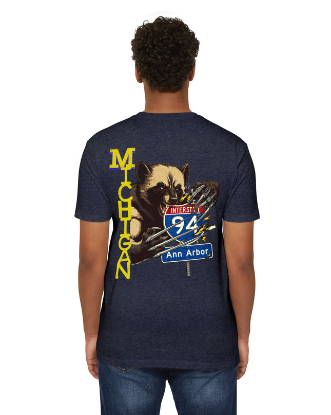 T-Shirt - Interstate 94 Ann Arbor Michigan Road Trip Tailgating Wolverine Country