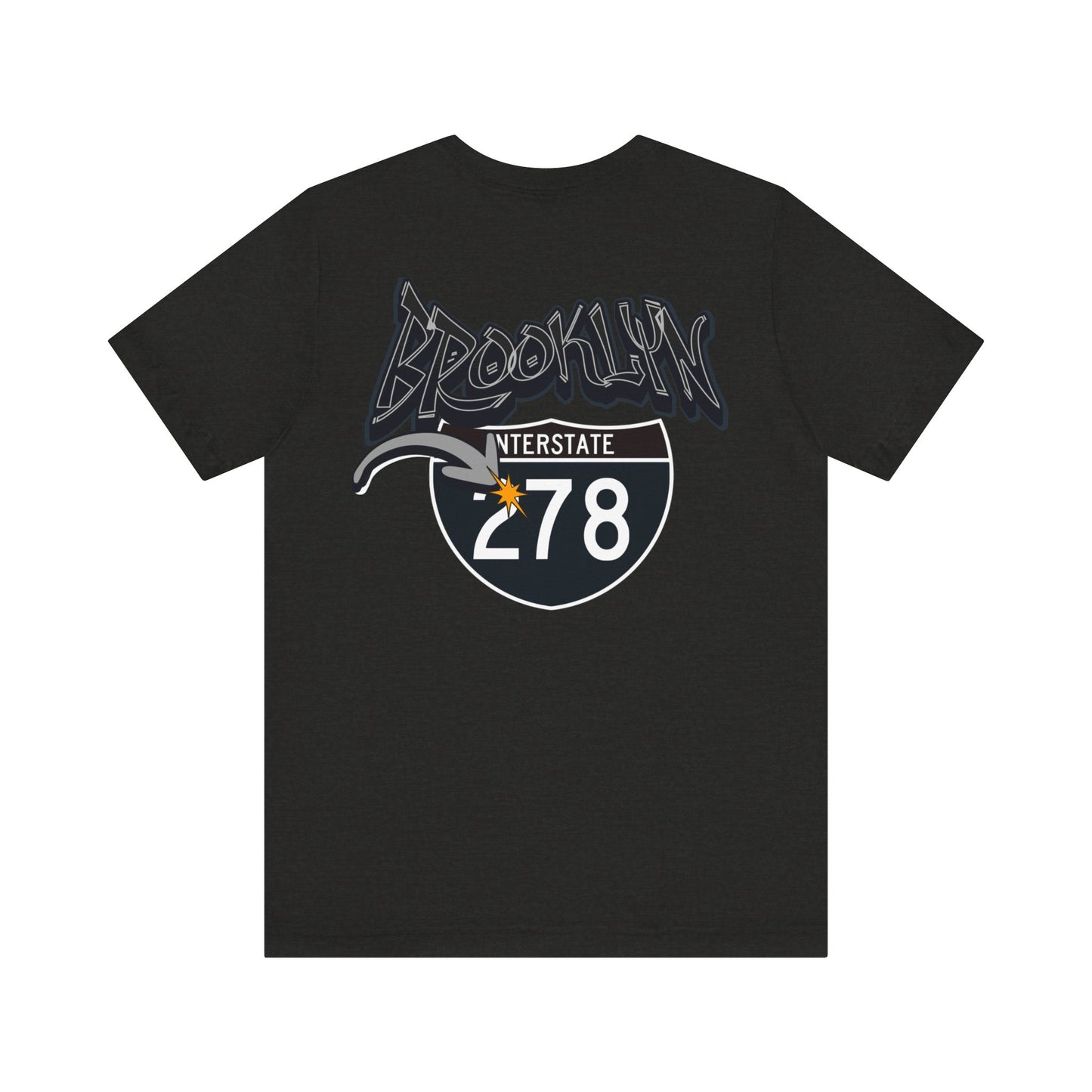 Unisex Tee - Interstate 278 Brooklyn New York Soft Blend Forgeddaboutit Design