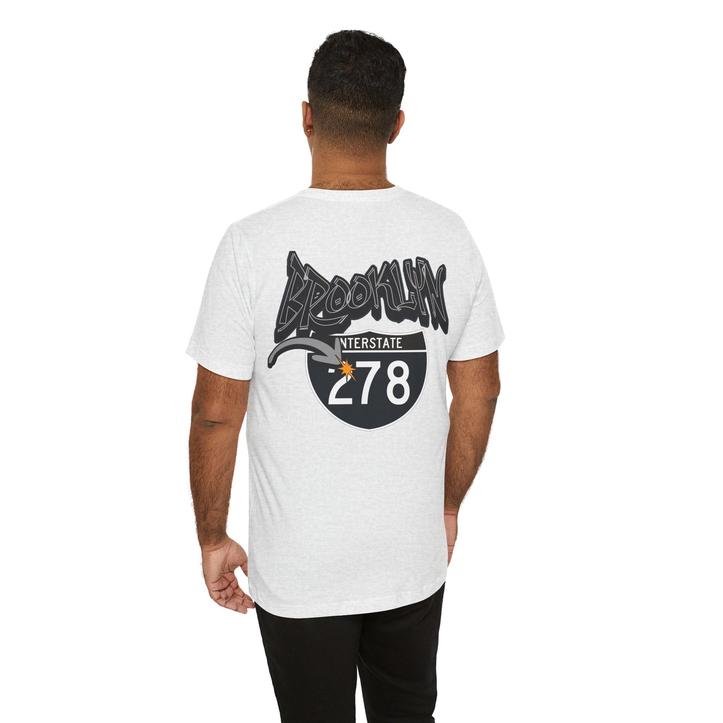 Unisex Tee - Interstate 278 Brooklyn New York Soft Blend Forgeddaboutit Design