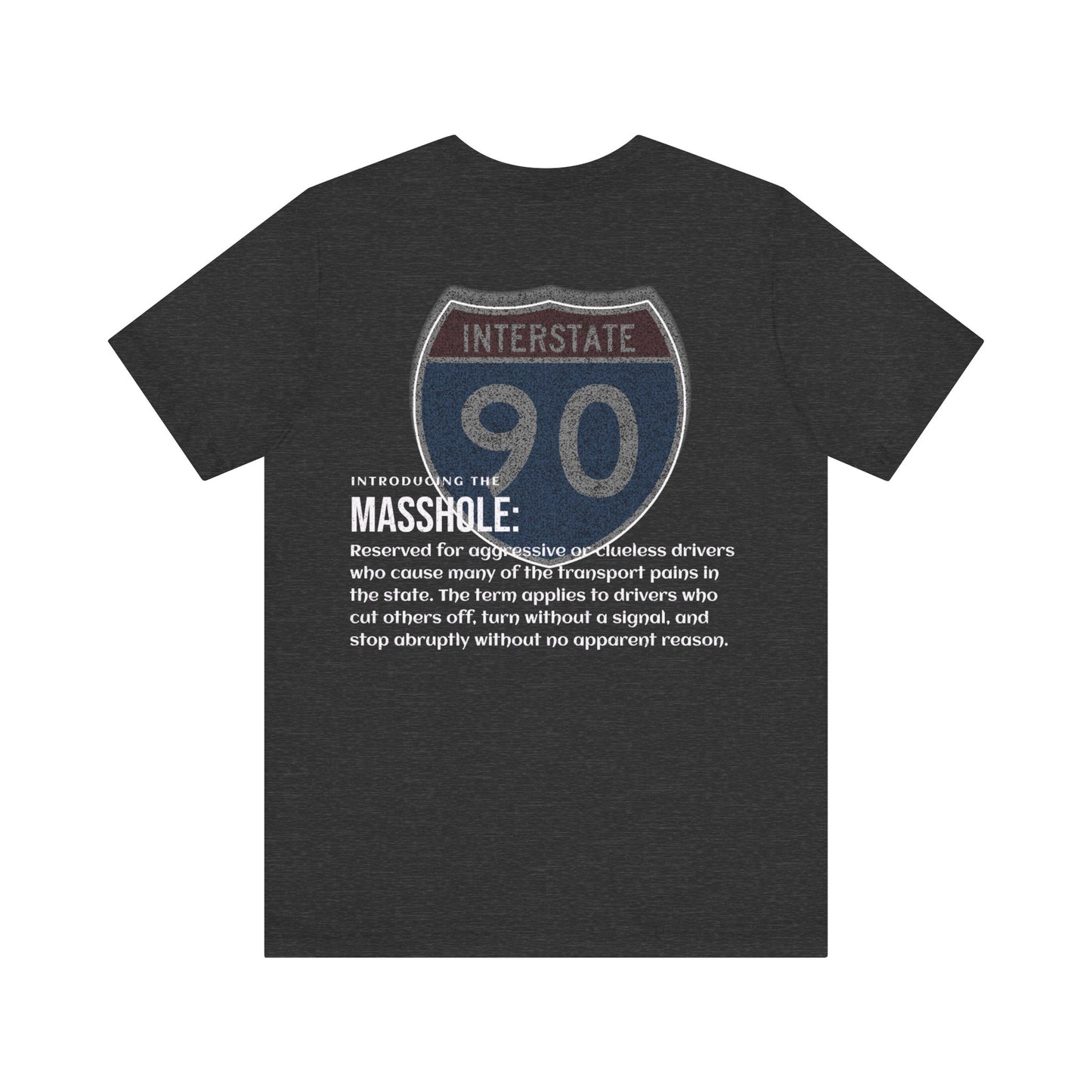 Massachusetts  I-90 Highway Route Tee Shirt