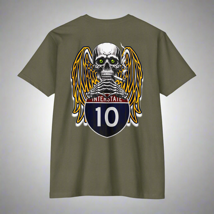 Interstate 10 T-shirt - Buckle Up for the Scary Journey