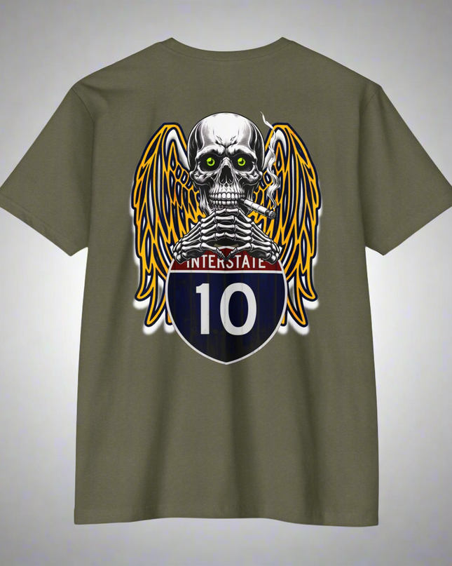 Interstate 10 T-shirt - Buckle Up for the Scary Journey