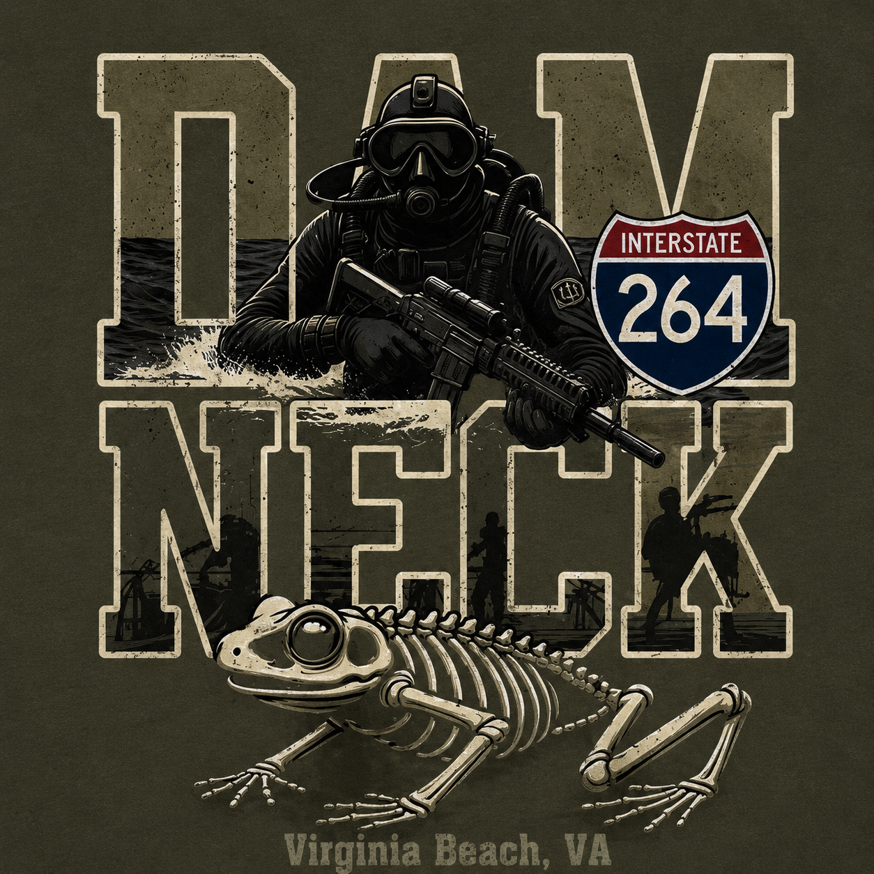 Interstate 264 Dam Neck Base Tee