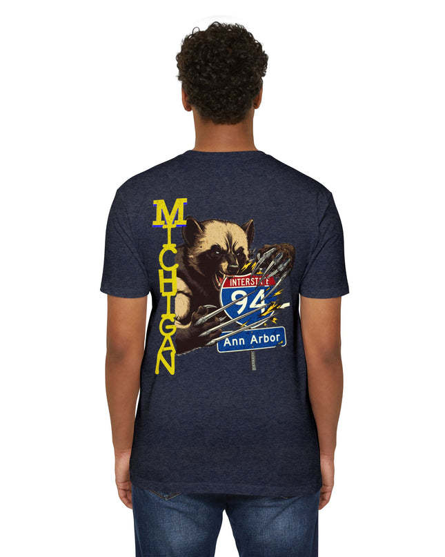 T-Shirt - Interstate 94 Ann Arbor Michigan Road Trip Tailgating Wolverine Country