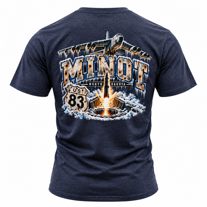 US Route 83 | Minot, North Dakota Military Route T-Shirt