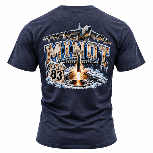 US Route 83 | Minot, North Dakota Military Route T-Shirt