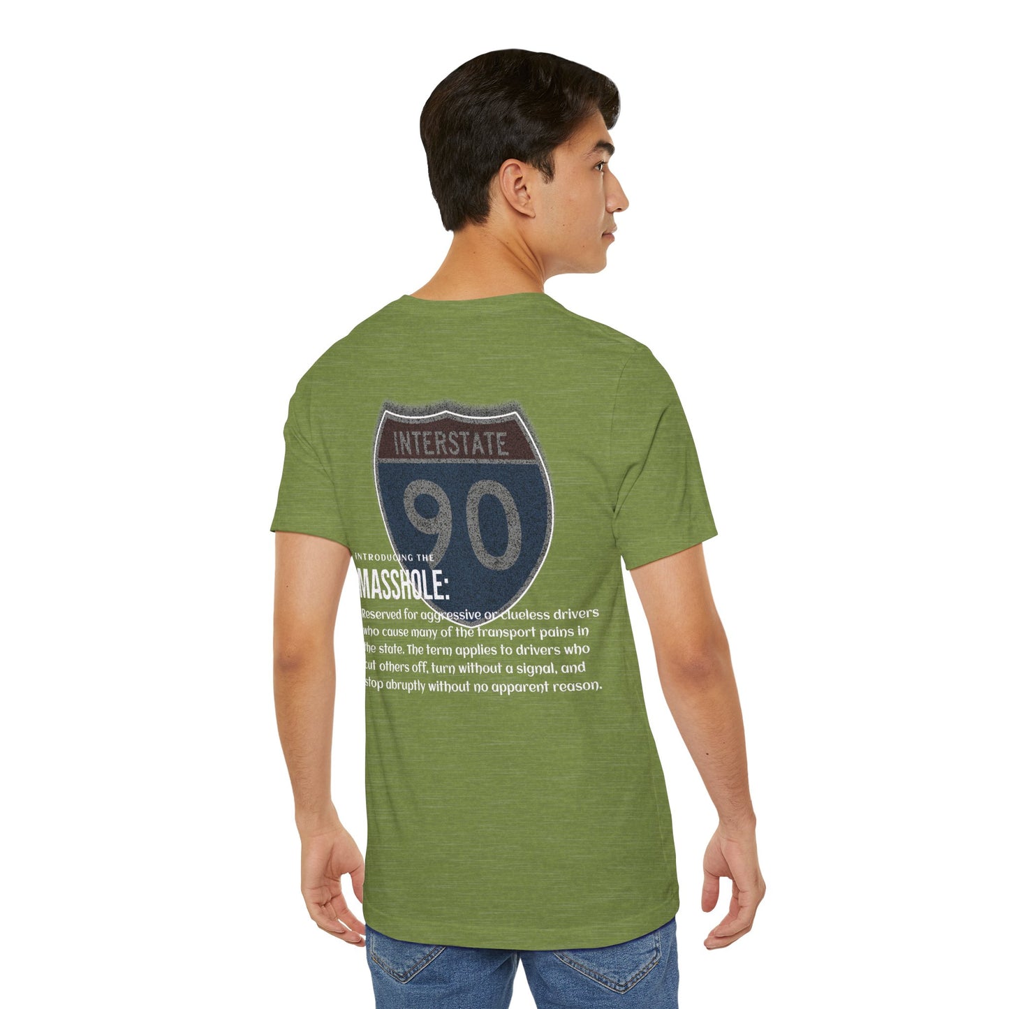 Massachusetts  I-90 Highway Route Tee Shirt