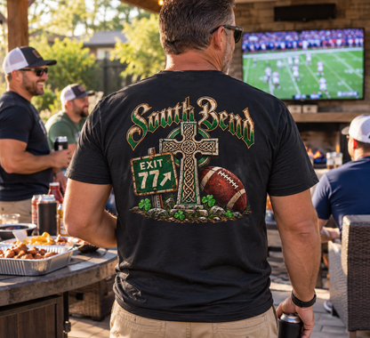 Exit 77 South Bend Indiana Tee Retro Highway Sign Shirt