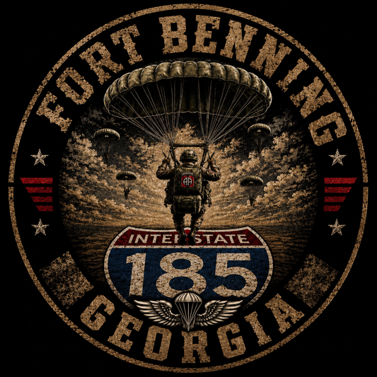 Fort Benning Georgia Airborne Division Vintage T-Shirt