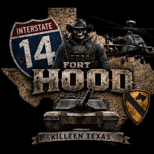 Fort Hood Interstate 14 Military Tribute Tee