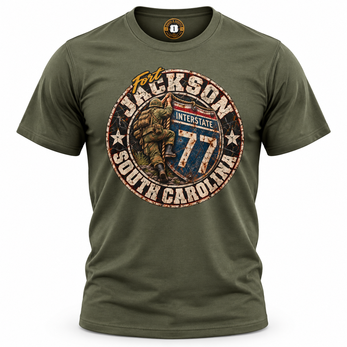 Interstate 77 Columbia, South Carolina Military Route T-Shirt