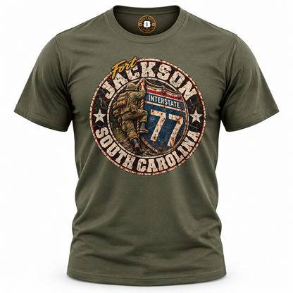 Interstate 77 Columbia, South Carolina Military Route T-Shirt