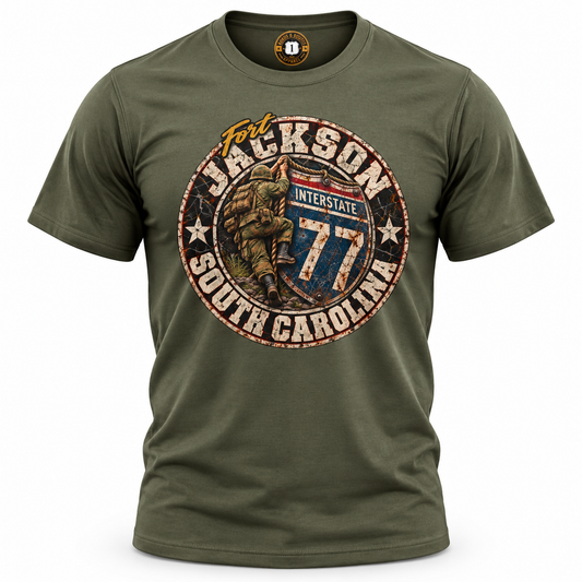 Interstate 77 Columbia, South Carolina Military Route T-Shirt