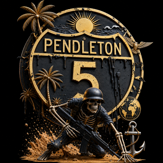 Camp Pendleton Interstate 5 Military Route Tee