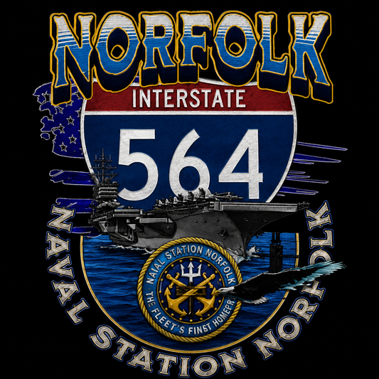 Interstate 564 Norfolk Naval Base T-Shirt