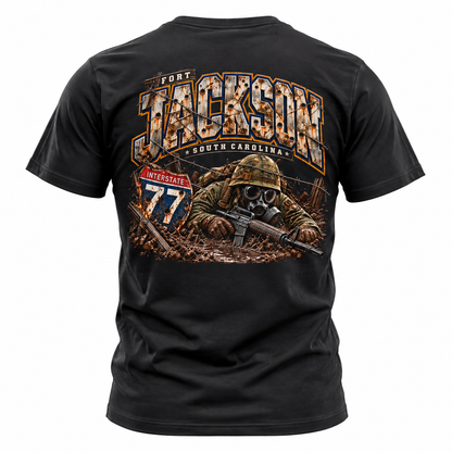 Interstate 77 | Columbia, South Carolina Military Route T-Shirt – Army Veteran & Military Family Tee