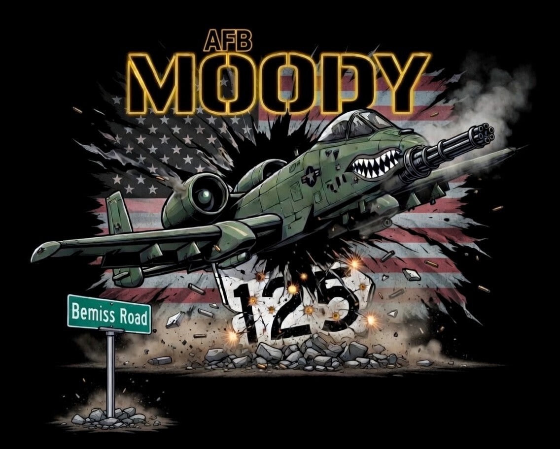 Moody AFB Route 125 Military Tribute Tee