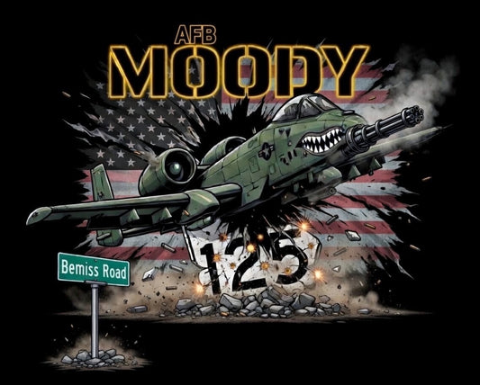 Moody AFB Route 125 Military Tribute Tee