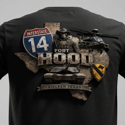 Fort Hood Interstate 14 Military Tribute Tee