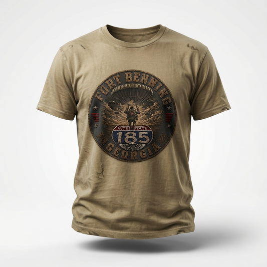 Fort Benning Georgia Airborne Division Vintage T-Shirt